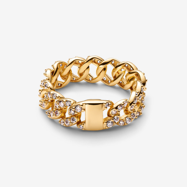Pandora Pavé Cuban Chain Ring | Pandora US