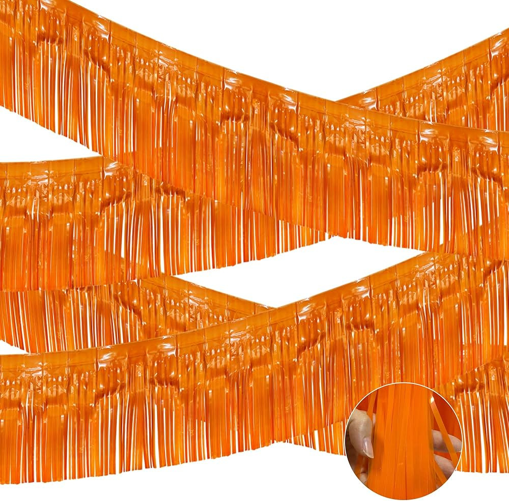 4 Pack Macaron Iridescent Foil Fringe Garland Float Fringe Curtains Shiny Tassel Foil Float Parad... | Amazon (US)