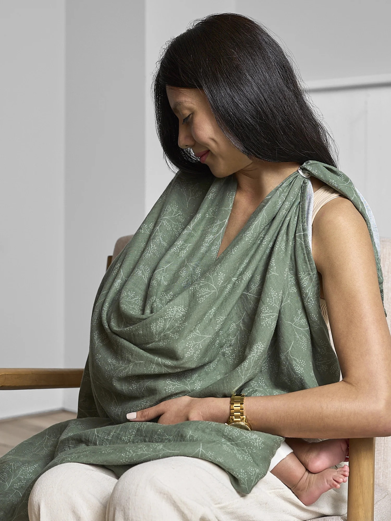 Modern Moments By Gerber Multi-Use Nursing Cover, Swaddle Blanket, Tummy Time Blanket and Burp Cl... | Walmart (US)