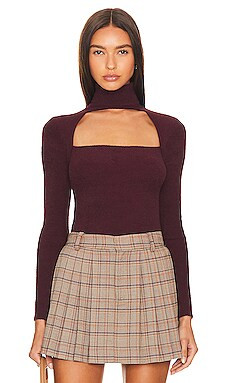 ASTR the Label Izabella Sweater in Wine from Revolve.com | Revolve Clothing (Global)