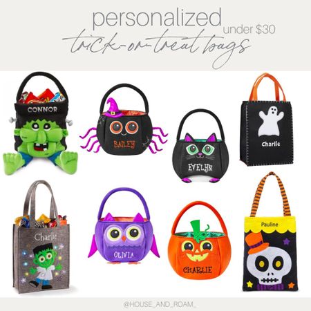 Make this Halloween extra special with a personalized trick or treat bag! Can be customized with your child's name or initials. These durable and reusable bags are perfect for collecting candy and treats on Halloween night. #PersonalizedTreatBags #SpooktacularHalloween #TrickOrTreat #halloween 

#LTKsalealert #LTKkids #LTKHalloween