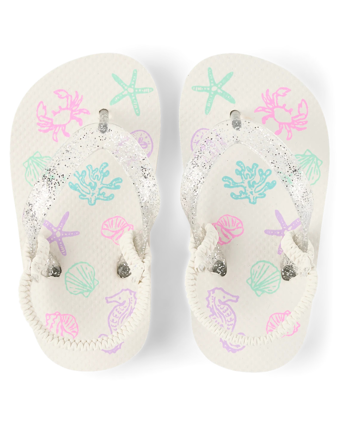 Toddler Girls Seashell Flip Flops - multi | The Children's Place