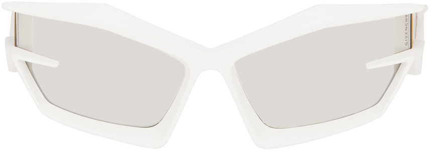 Givenchy White Giv Cut Sunglasses | SSENSE