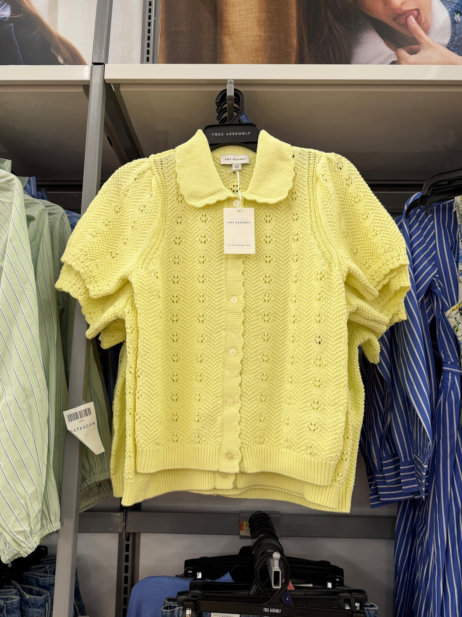 Bright, fun spring find! 🌼 This Free Assembly Cotton Pointelle Cardigan is such a sweet little top for the season. I love the short sleeves, delicate mix of stitches, and scalloped trim — it feels feminine and fresh without being over the top. 💛 Lightweight, soft, and easy to style with denim, skirts, or layered over a dress. Such a cute spring staple from Walmart. Linked here! ✨ #WalmartFinds #SpringTop #FreeAssembly 

#LTKSpringSale #LTKPetite #LTKootd