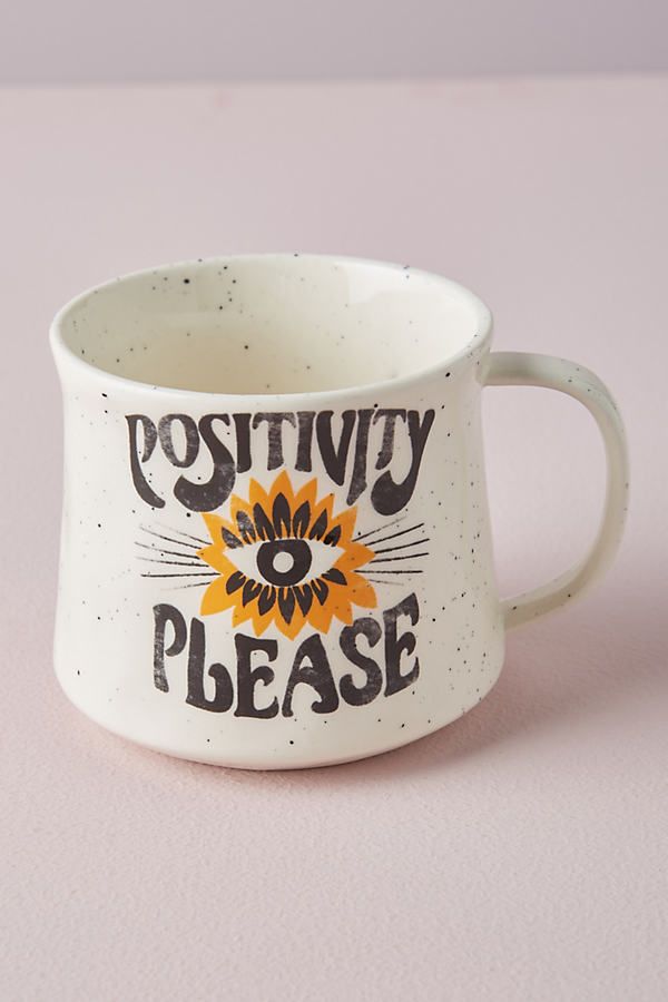 Dazey LA Positivity Please Mug By Dazey LA in Black Size MUG/CUP | Anthropologie (US)