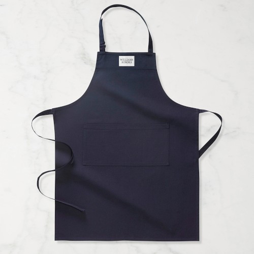 Williams Sonoma Classic Solid Logo Apron, Navy Blue | Williams-Sonoma