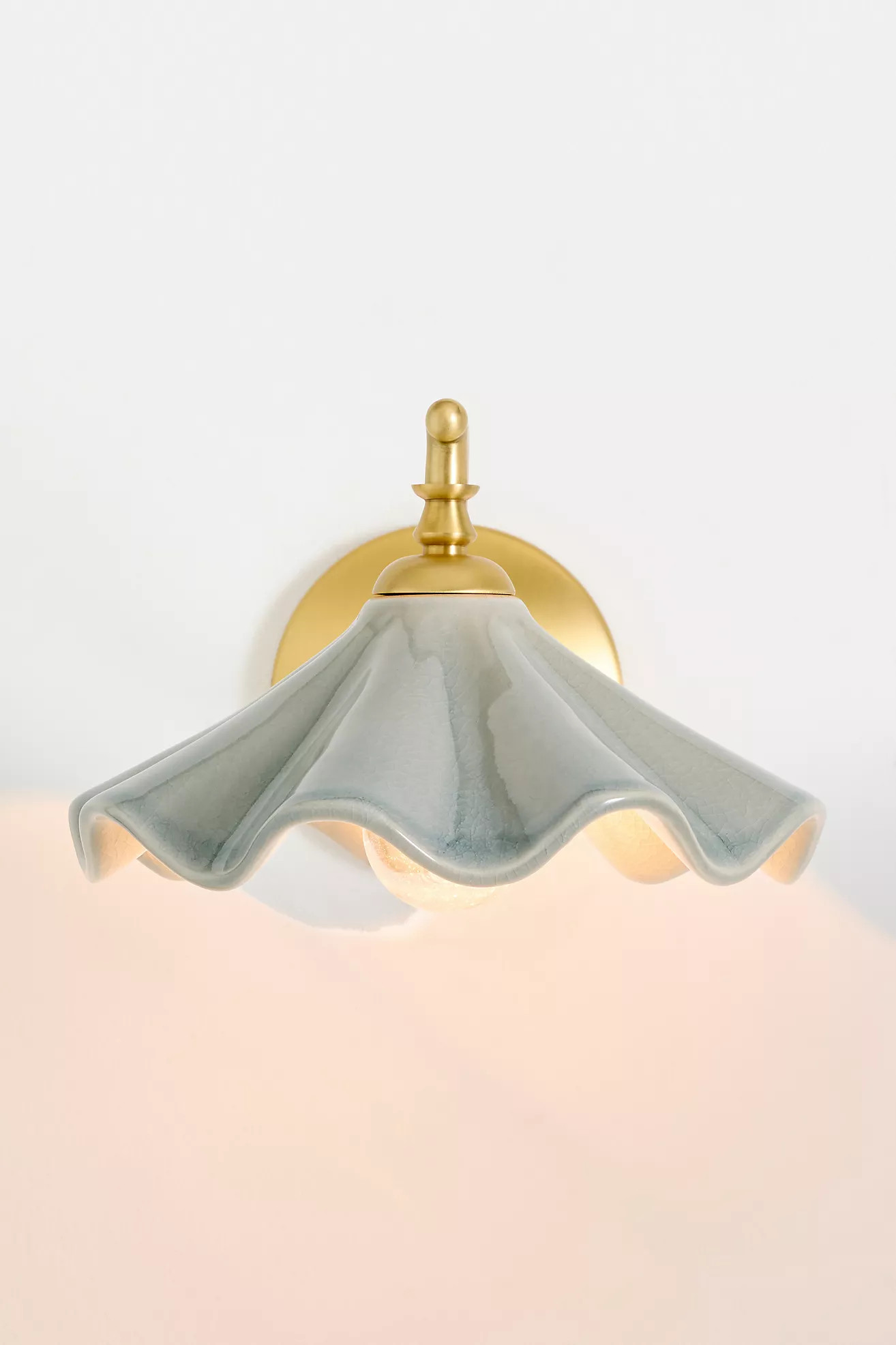 Bobbi Wavy Ceramic Sconce | Anthropologie (US)