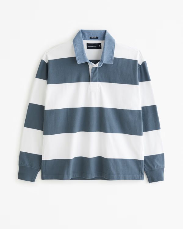Long-Sleeve Rugby Polo | Abercrombie & Fitch (US)