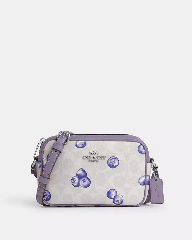 Mini Jamie Camera Bag In Signature Canvas With Blueberry Print | Coach Outlet