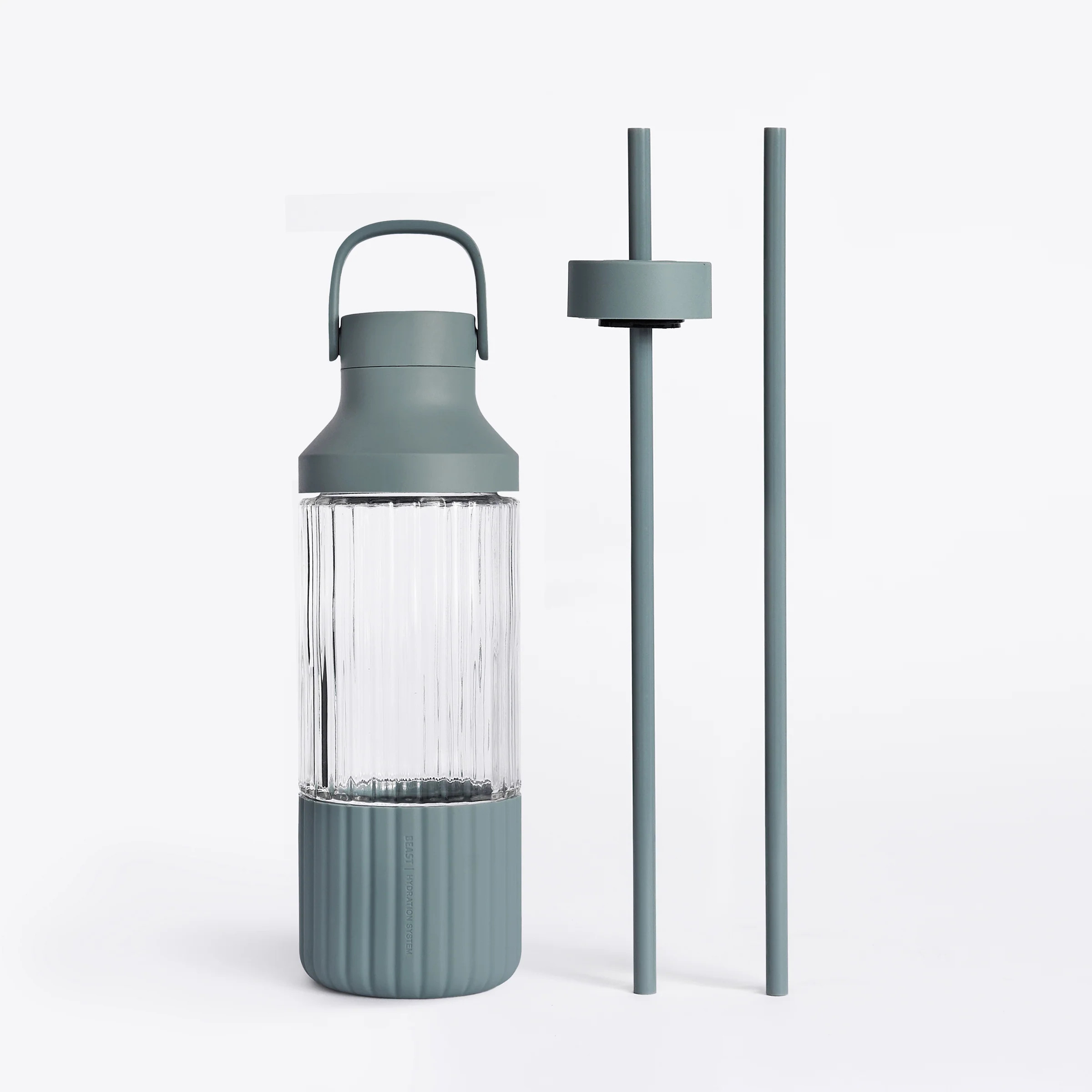 Beast Health™ Dual Cap Glass Hydration Bottle | Beast Health