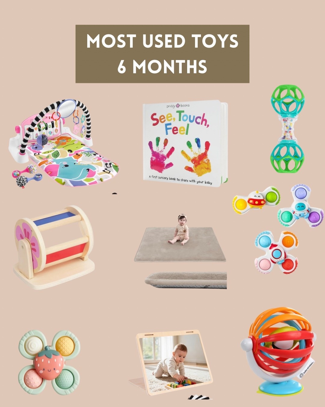 The toys my 6.5 month old daughter used the most this month

#LTKBaby #LTKKids