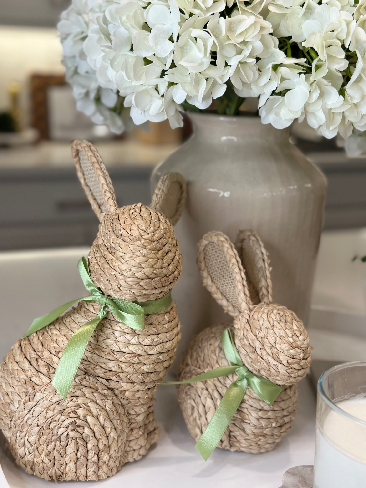 Set of two rattan bunnies for Spring/ Easter 

#LTKHome