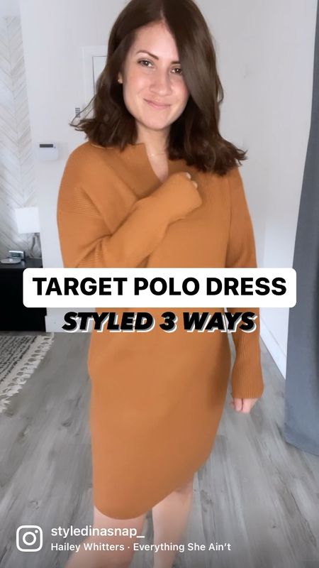 Polo Sweater Dress | Target | Styled 3 Ways

#LTKSeasonal