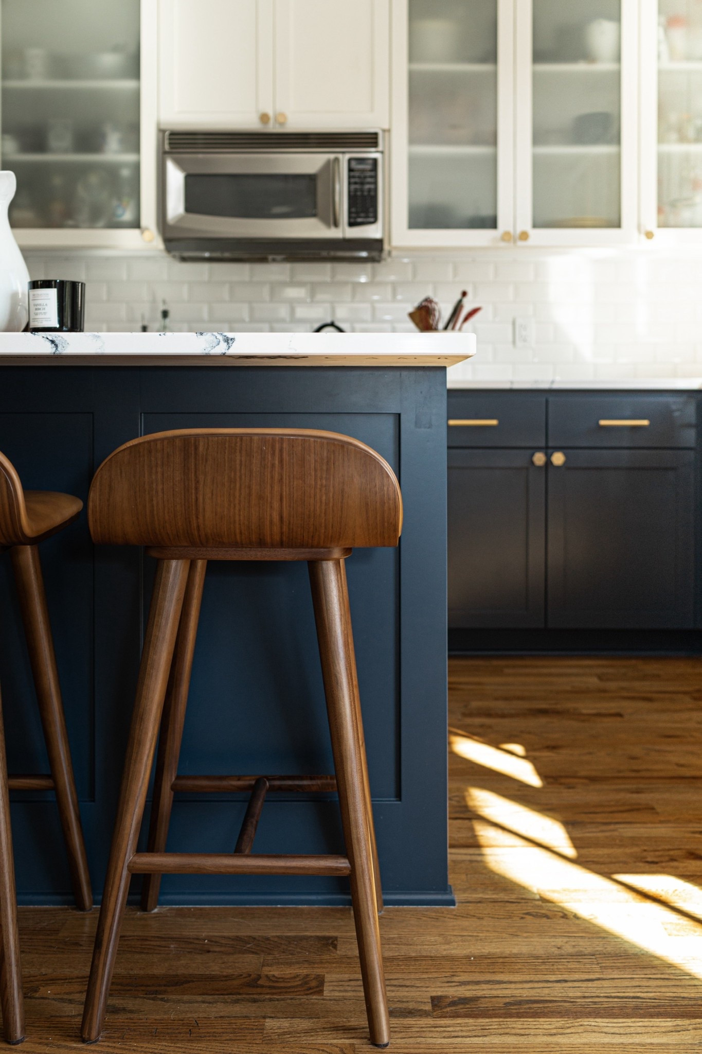These kitchen counter stools are still a favorite of mine (and my clients). Shown is the walnut and tan leather combo. I had another client recently snag the walnut and black leather combo, and they are also gorg!

#LTKFindsUnder50 #LTKHome