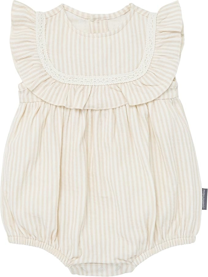 Modern Moments by Gerber Baby Girls Lace Ruffle Bubble Romper | Amazon (US)