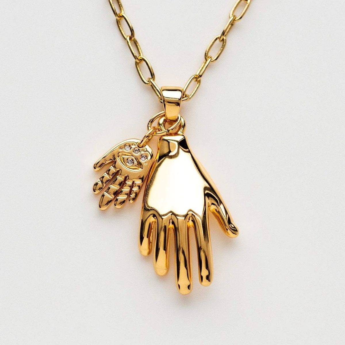 Diem Double Hand Charm Necklace | Local Eclectic