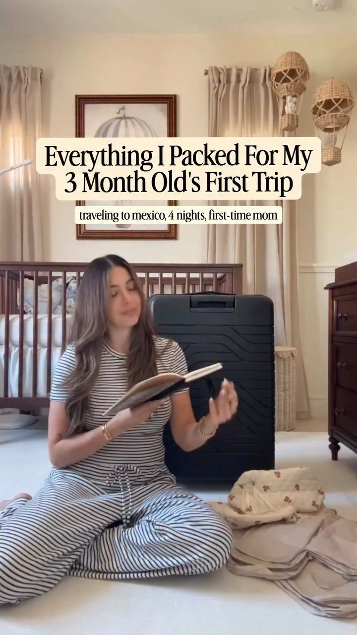 everything I'm packing for baby's first trip! 👼🏻✈️ comment TRAVEL and I'll DM you links to everything! 💌

#babytravel #travelingwithbaby #babysfirsttrip #babypacking #3monthold