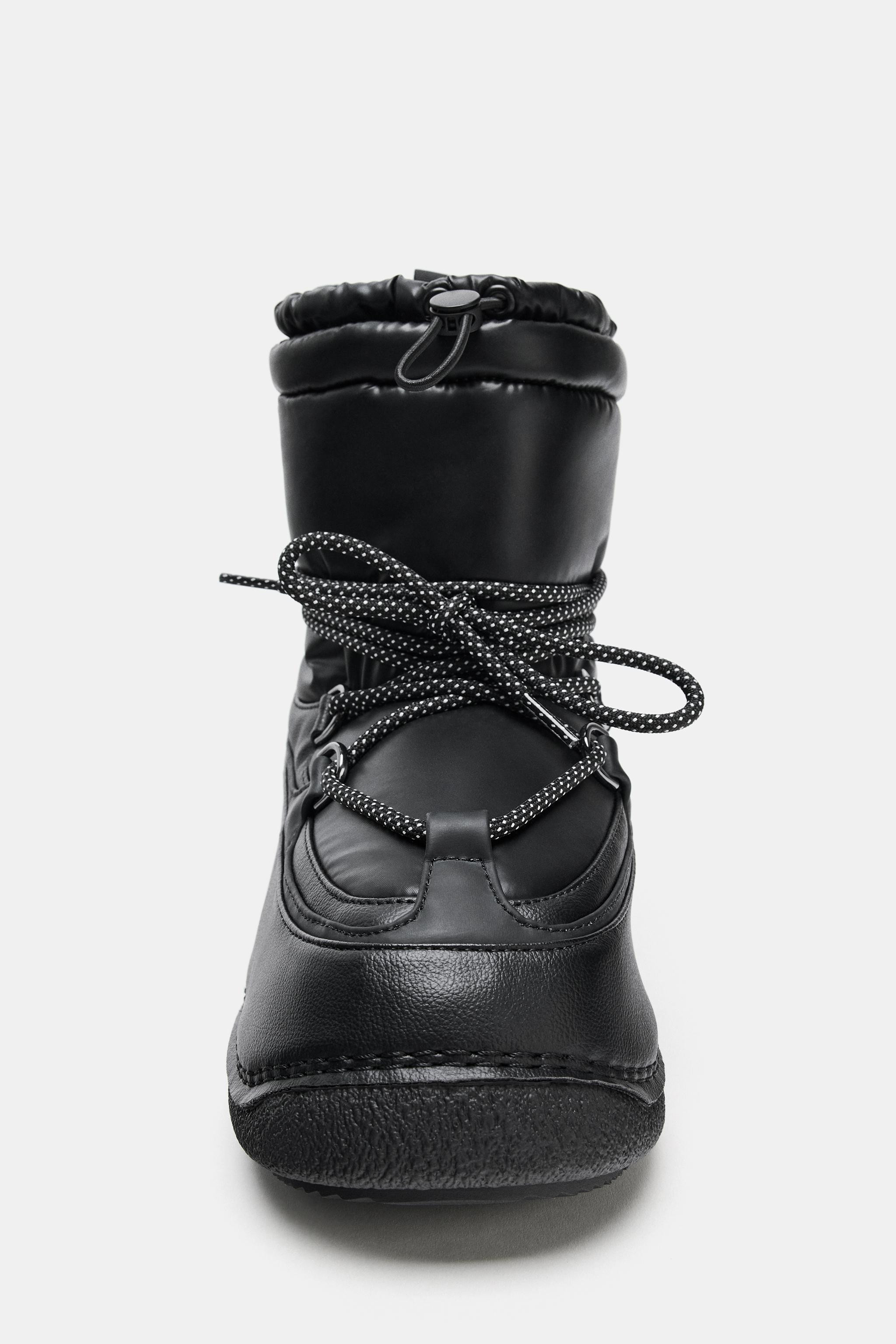 LAMINATED QUILTED ANKLE BOOTS - SKI COLLECTION | Zara UK