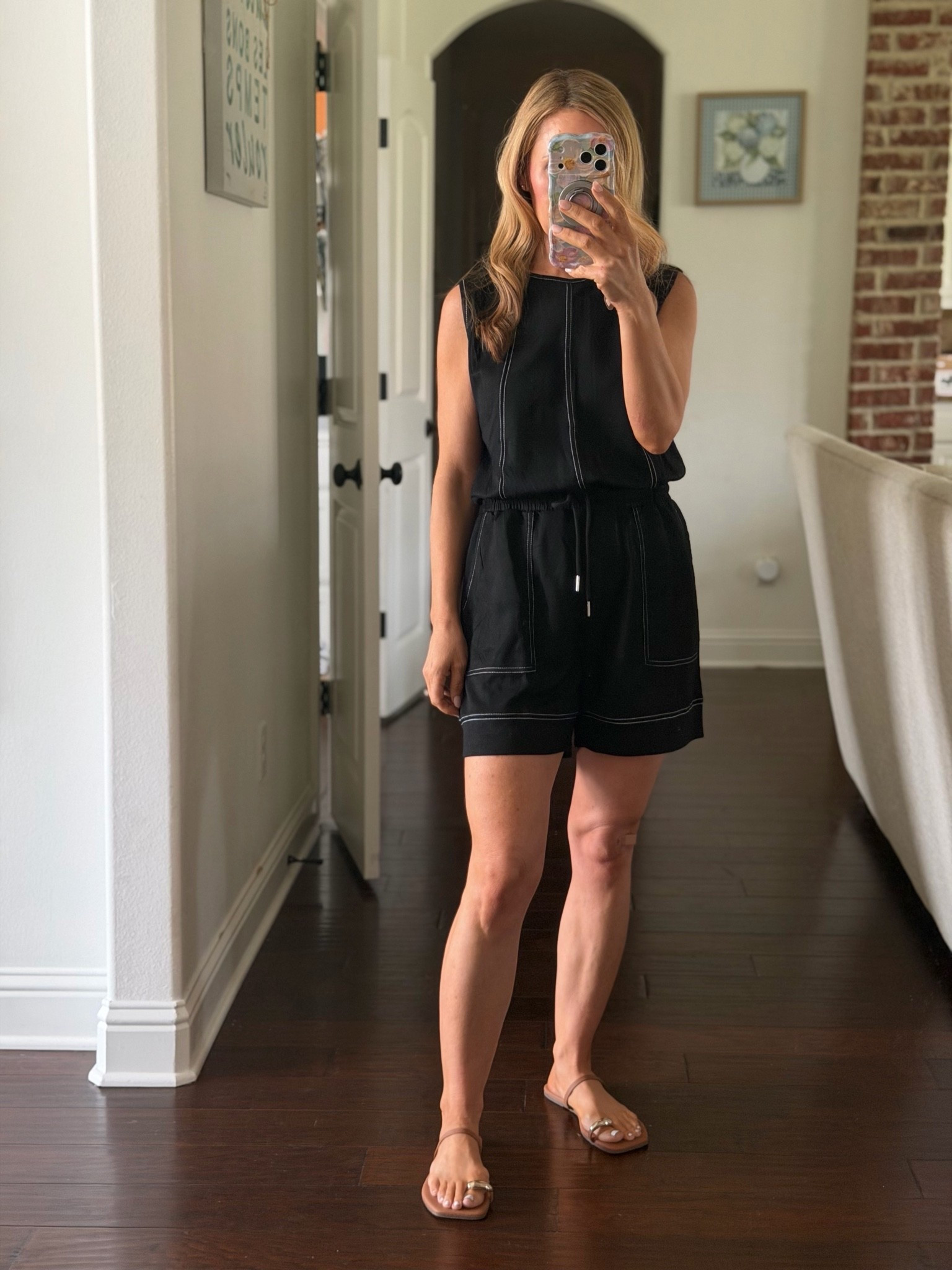 This little black romper is so comfortable and perfect for summer and travel! On sale for $26 right now!

#LTKTravel #LTKActive #LTKSaleAlert
