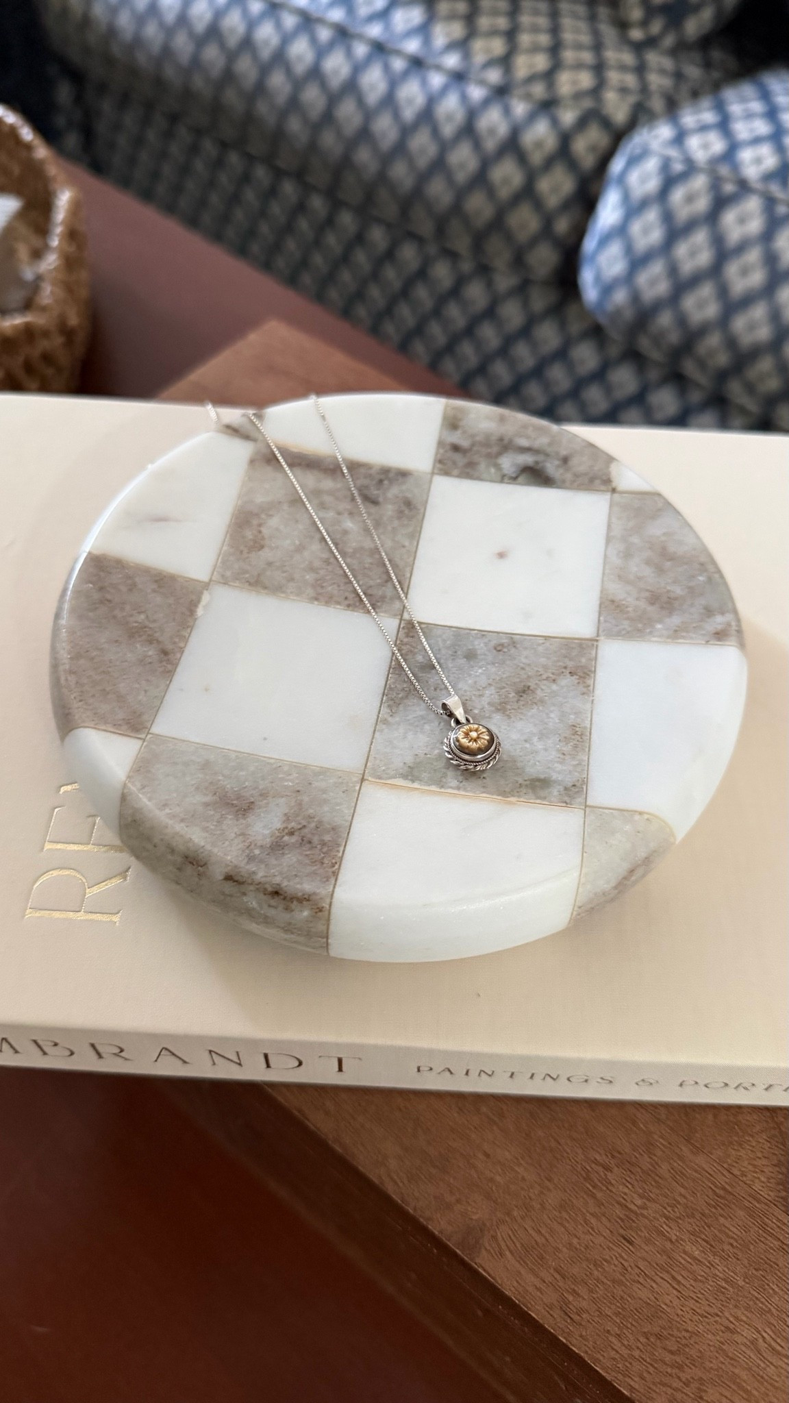 This eye catching checkered trinket tray is made of marble! I use it for a reed diffuser but it can hold jewelry, a candle or even a soap bottle. 

I think the checkered pattern gives it a classic look. This is a lovely gift idea for Mother’s Day!

#LTKMothersDay #LTKHome