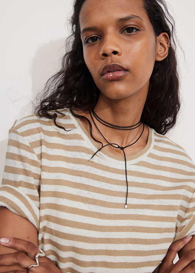 Linen-Blend T-Shirt | & Other Stories US