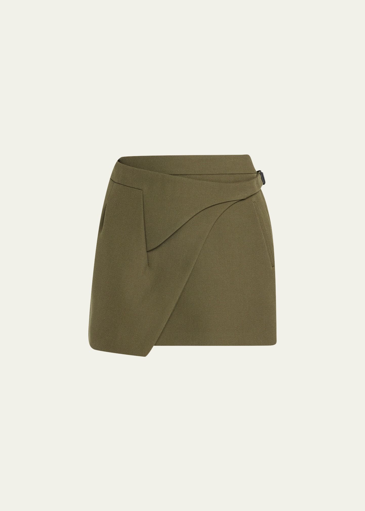 WARDROBE.NYC Wrap Mini Skirt | Bergdorf Goodman
