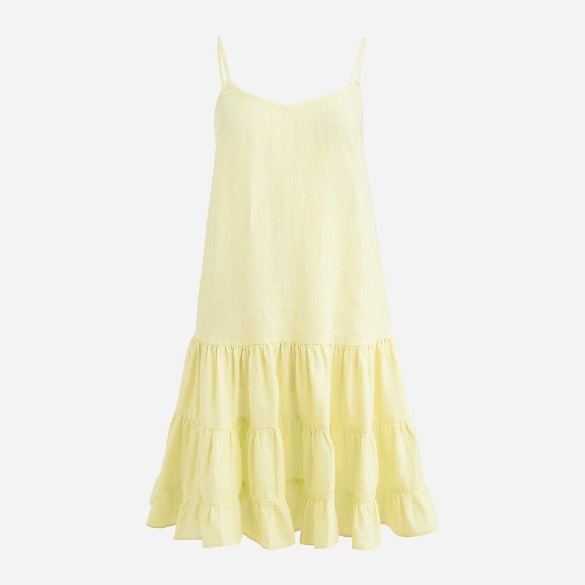 Tiered linen mini dress | J.Crew US