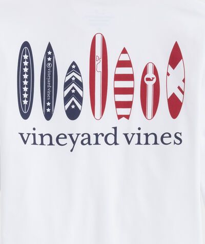 Boys' USA Surfboards Long-Sleeve Harbor Performance Tee | vineyard vines