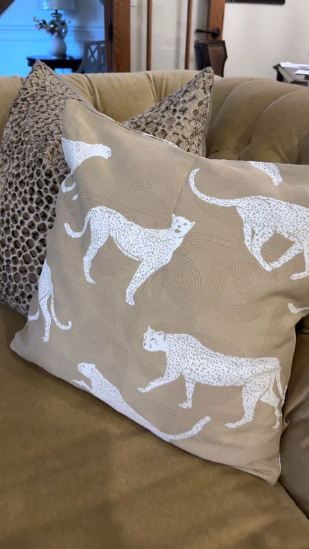 Amazon pillow covers in a beautiful, quality fabric. They come in several styles and colors. A beautiful addition to my living room. Pillows not included. 

Home decor, Amazon home find, animal pillows, leopard 

#LTKHome #LTKOver40 #LTKVideo