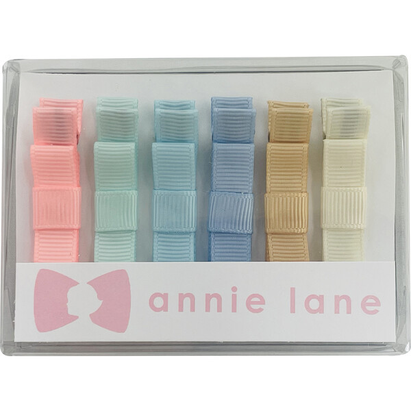 Six Bows Box Set, Solid Pairs #8 - Annie Lane Hair Accessories | Maisonette | Maisonette