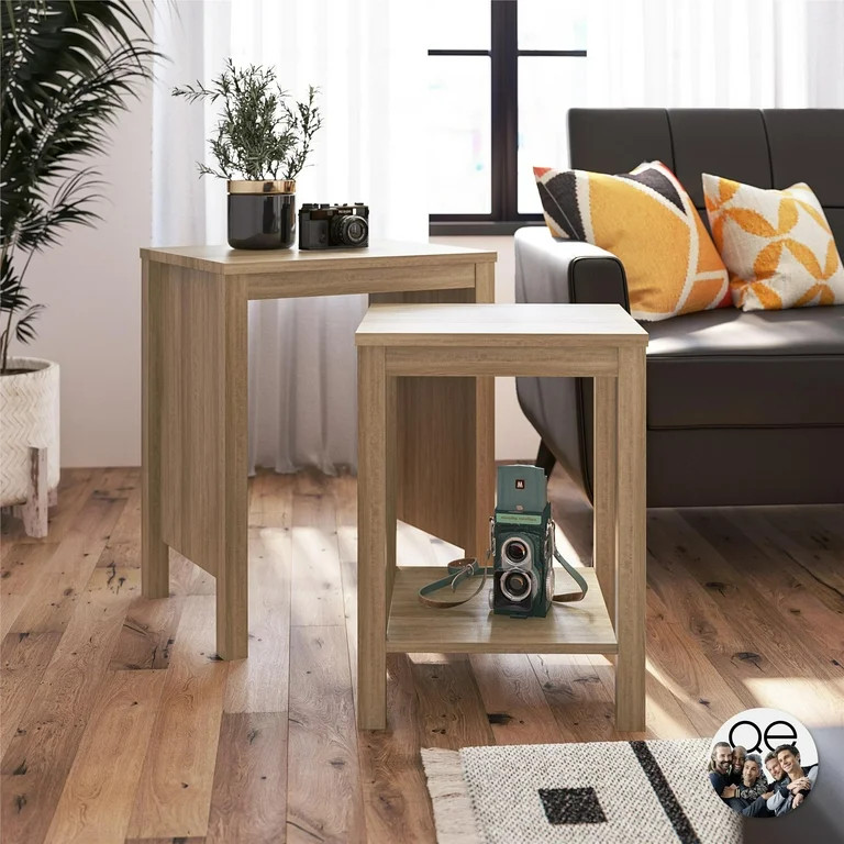 Queer Eye Wimberly Nesting Tables, Set of 2, Natural | Walmart (US)