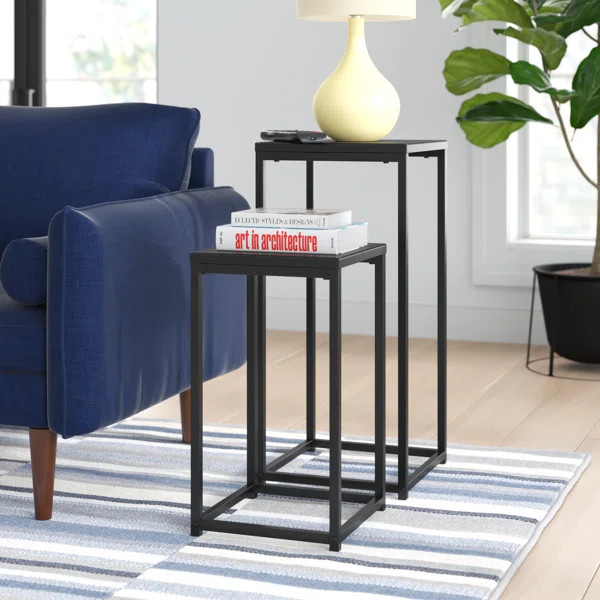 Heberling 29.13'' Tall Steel Frame Nesting Tables | Wayfair North America