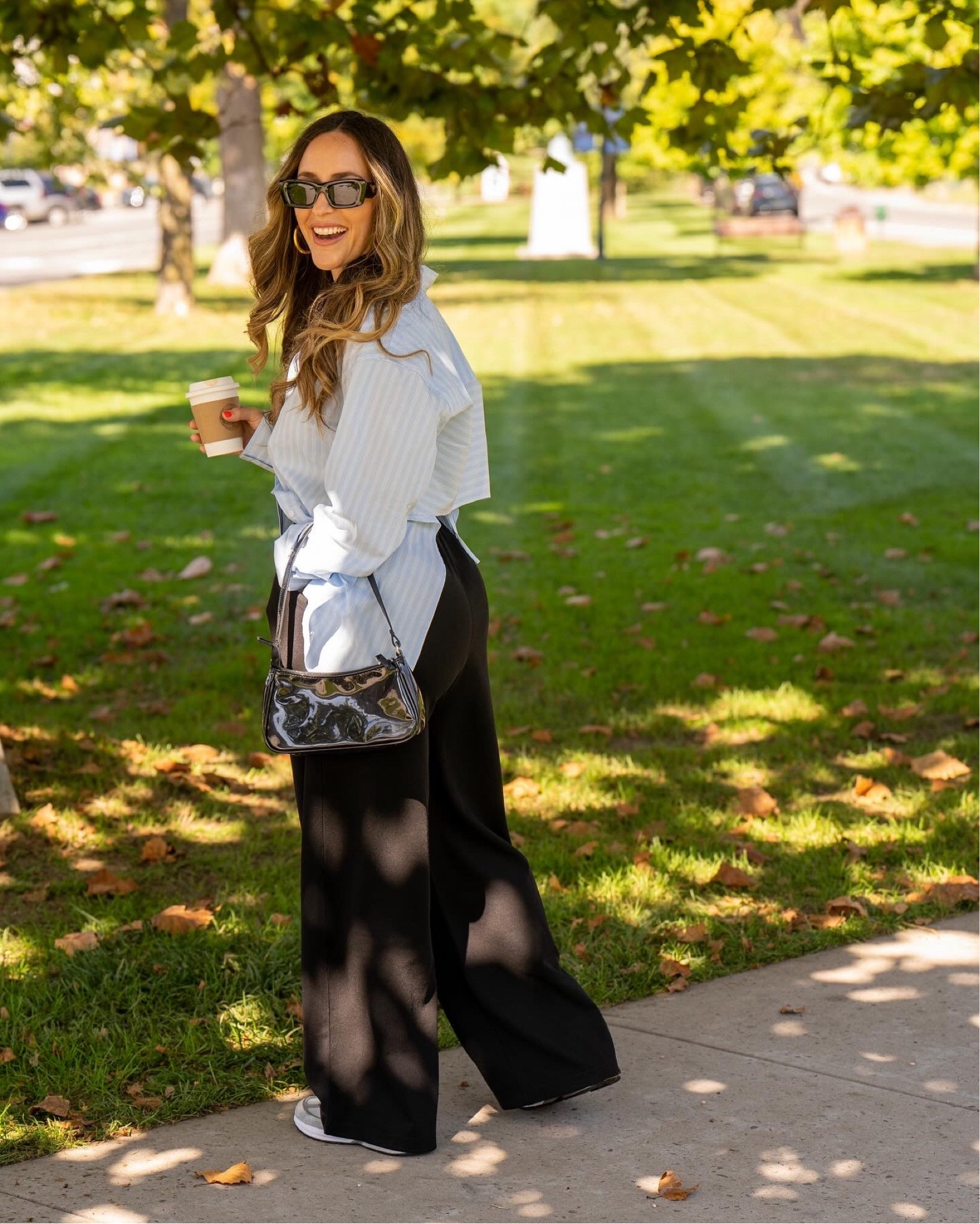 Wearing a medium pant and a S top (runs big)