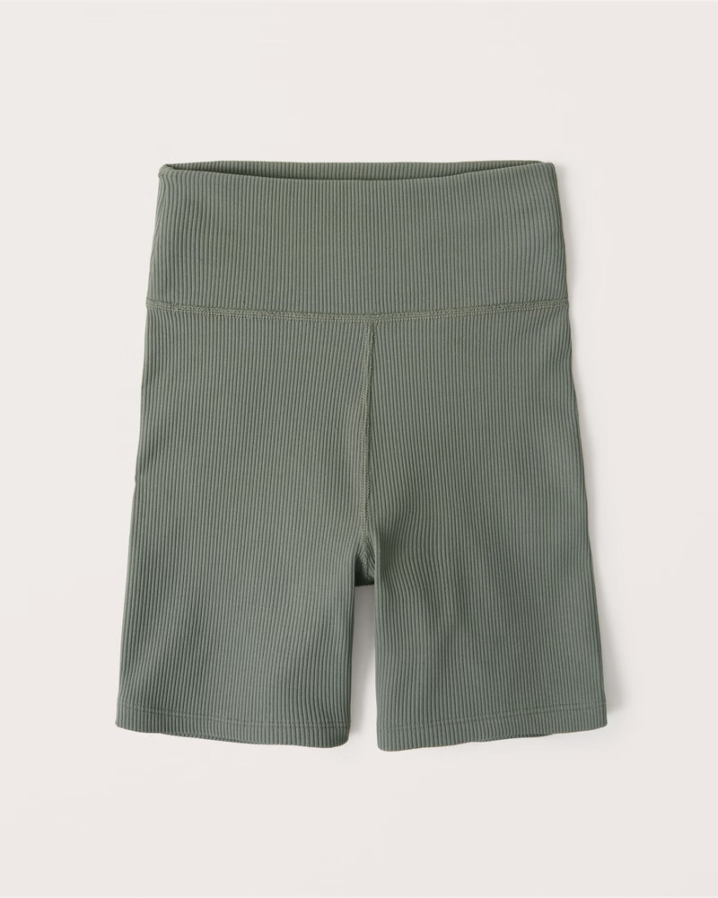 Seamless Rib Bike Shorts | Abercrombie & Fitch (US)