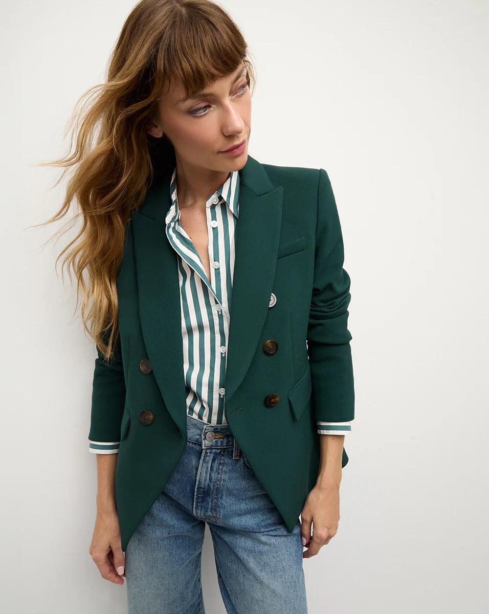 Miller Dickey Jacket in Dark Green | Veronica Beard | Veronica Beard