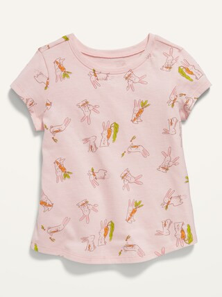 Printed Crew-Neck T-Shirt for Toddler Girls | Old Navy (US)