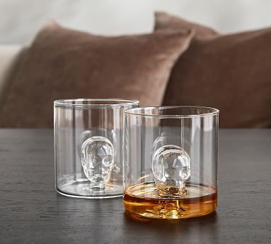 Glass Skull Double Shot Glasses - Set of 2 | Pottery Barn (US)