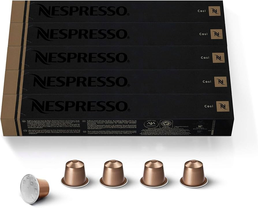 Nespresso Capsules OriginalLine, Cosi, Mild Roast Espresso Coffee, 50 Count Coffee Pods, Brews 1.... | Amazon (US)