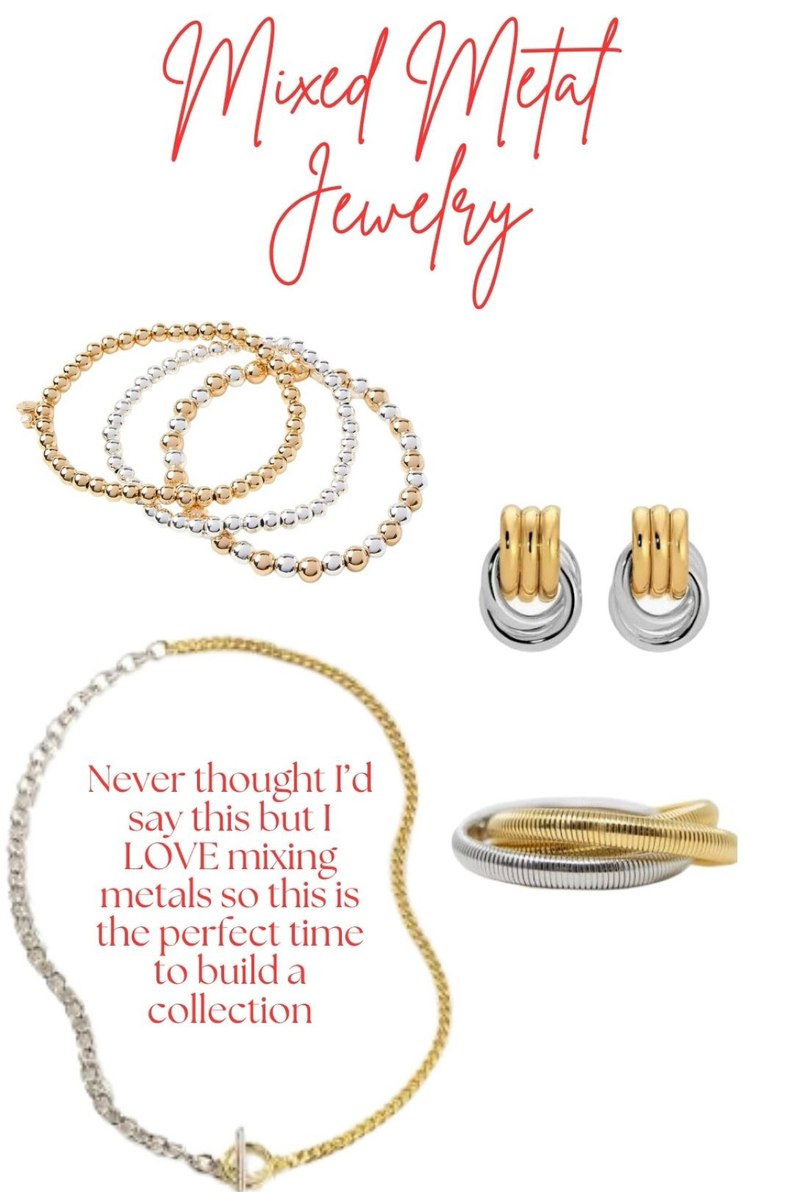 Loveee the way this looks on & so versatile with both metals