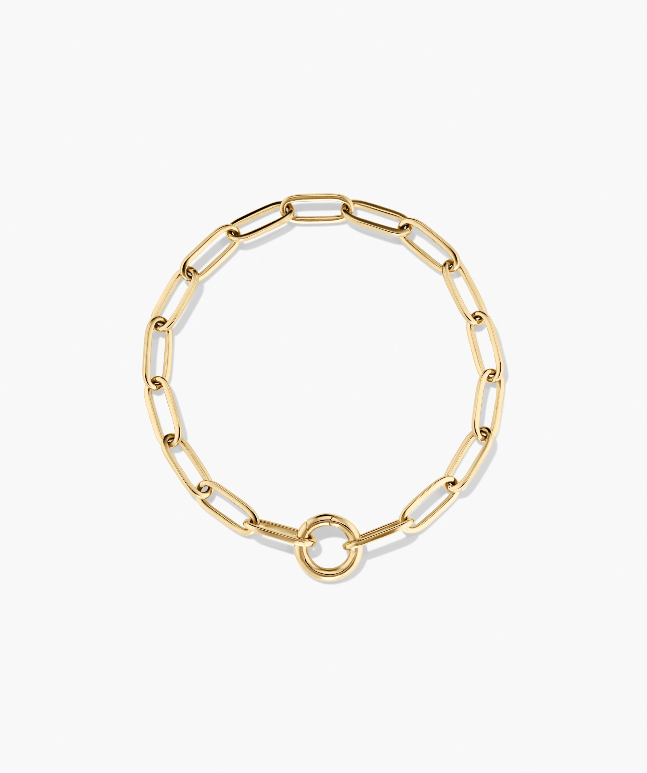 Paperclip Chain Charm Bracelet | Mejuri Fine Crew