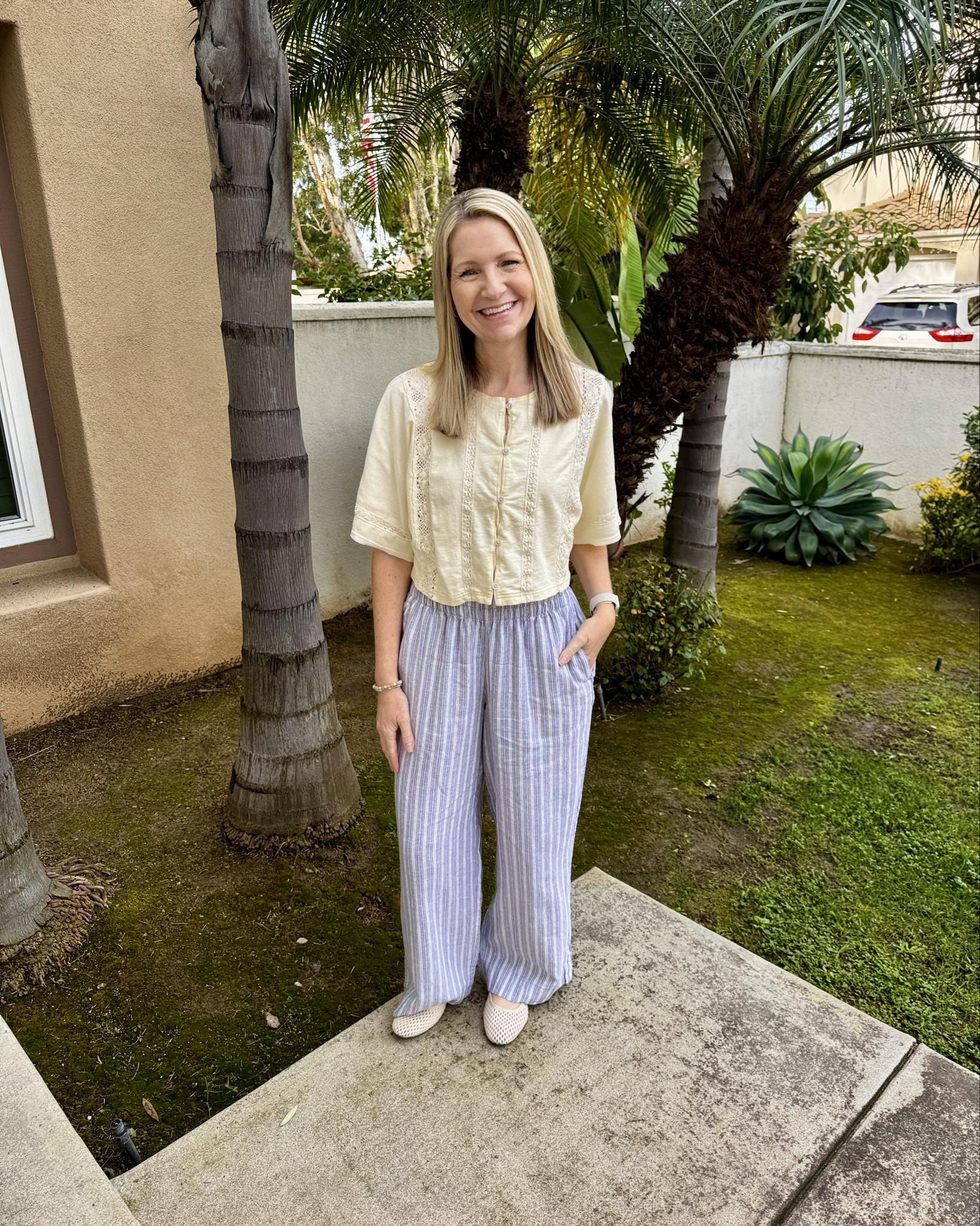 Friday Finds! I think it’s safe to say Old Navy has my attention lately, especially at 50% off. 

As soon as I saw my favorite linen pants in this wide leg style, I grabbed a pair immediately. These are a Spring staple I keep in my closet for years. 

Since the sale ends today, I thought I would reshare some of my other favorites. Sizes are going fast so hurry before the deals end. 

#LTKootd #LTKOver40 #LTKSaleAlert