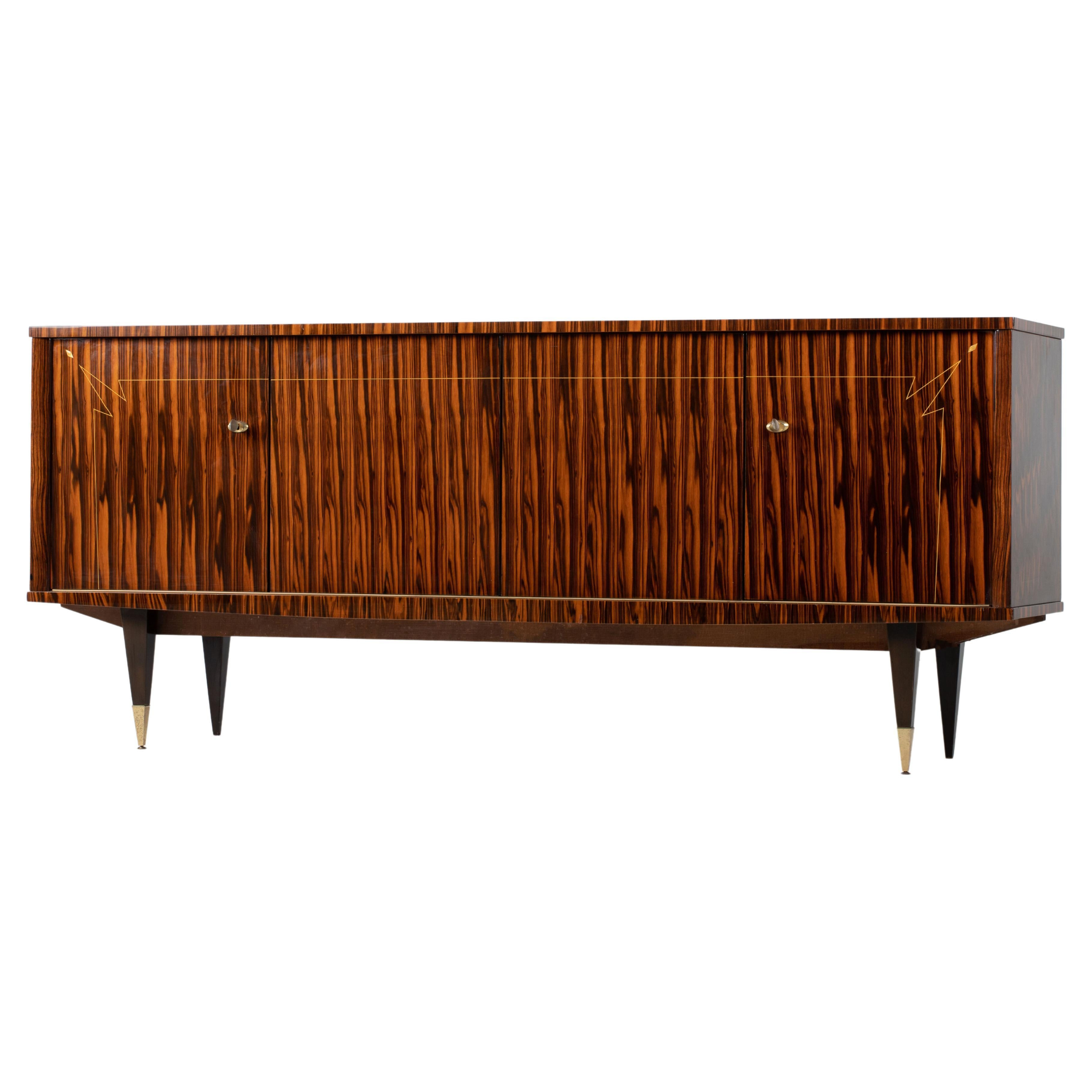 Mid-Century Macassar Sideboard, France, 1960s | 1stDibs