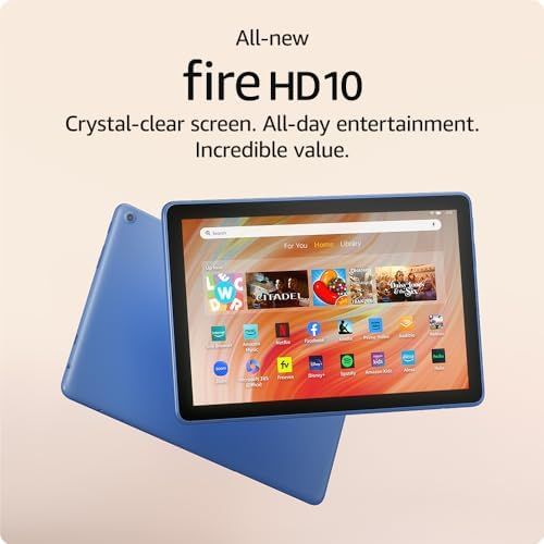 All-new Amazon Fire HD 10 tablet, built for relaxation, 10.1" vibrant Full HD screen, octa-core p... | Amazon (US)