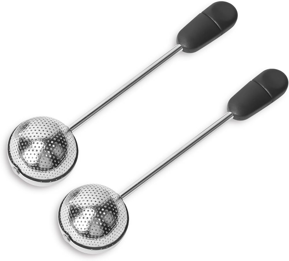 Numola Long Handle Twisting Tea Ball, 2Pcs Tea Ball Infuser for Loose Tea, Reusable Loose Leaf Te... | Amazon (US)