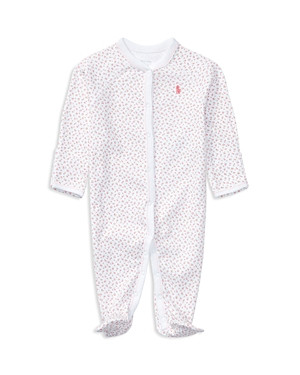 Ralph Lauren Girls' Layette Printed Footie - Baby | Bloomingdale's (US)