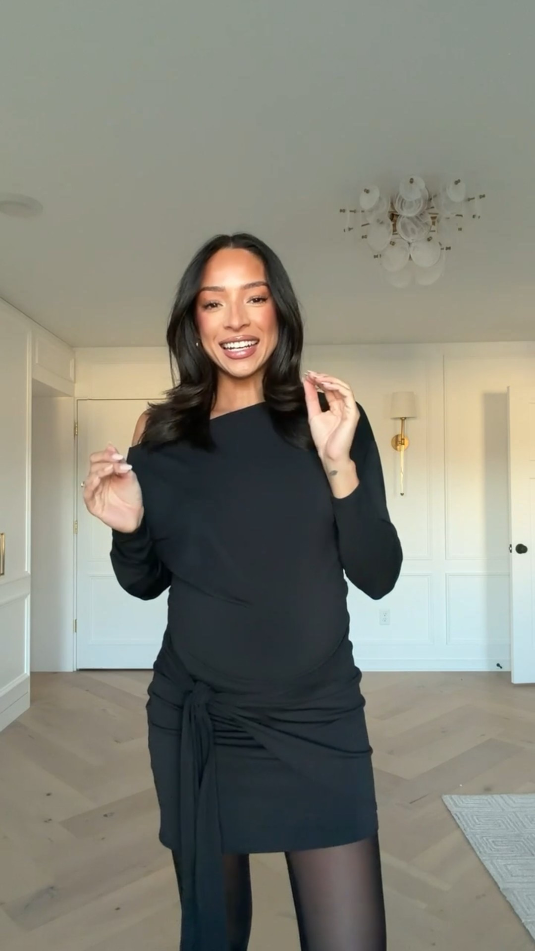 Up to 40% OFF Abercrombie!! Wearing size S long sleeve mini dress, M faux fur coat 

NYE outfit 
New Year's Eve party outfit 
Winter outfit 
Winter fashion 
Little black dress 
Black mini dress 

#LTKFindsUnder100 #LTKSeasonal #LTKSaleAlert