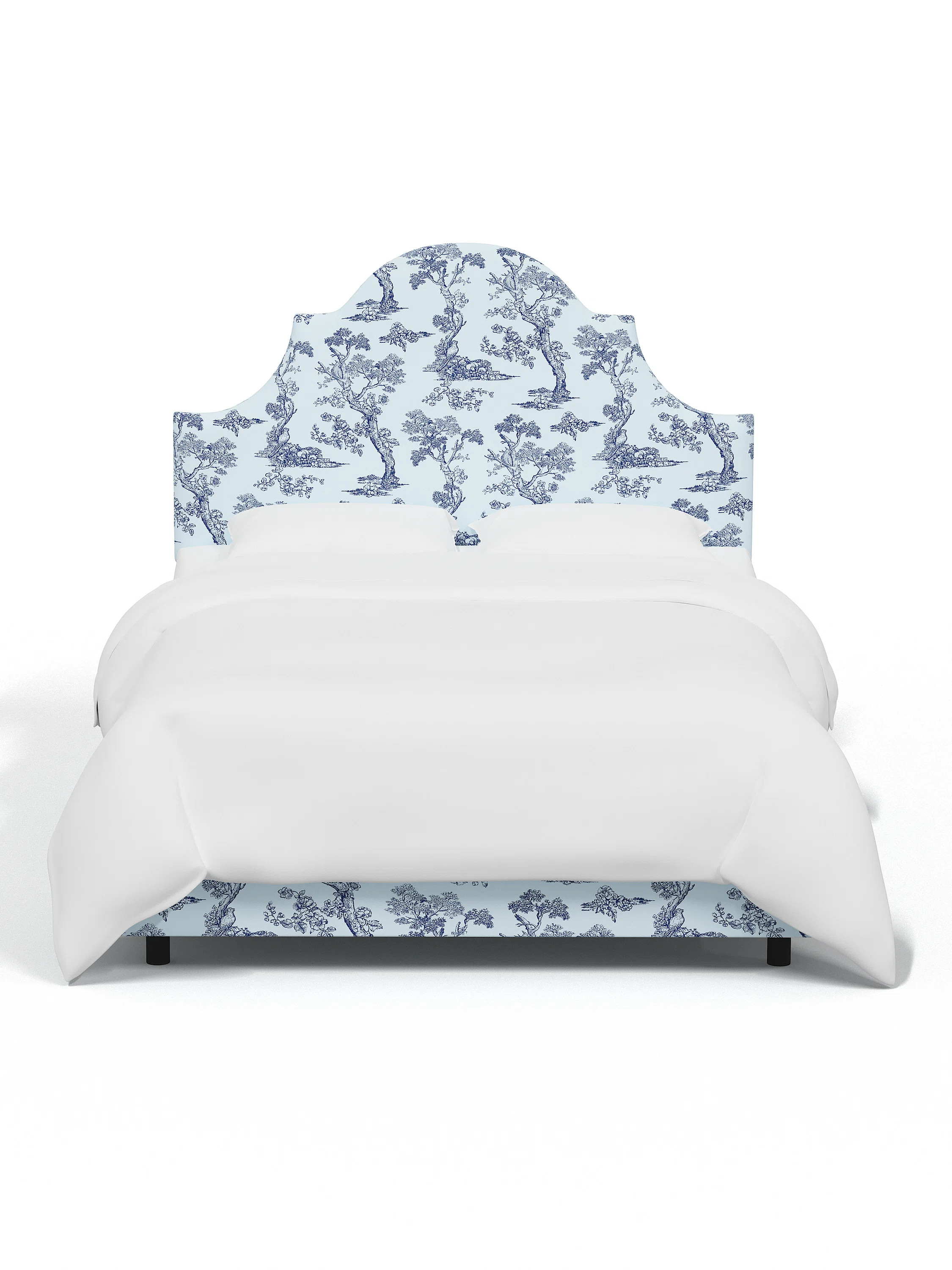 Red from Scalamandre Crafted by Cloth & Company Geneva Bed in Pattern | Perigold