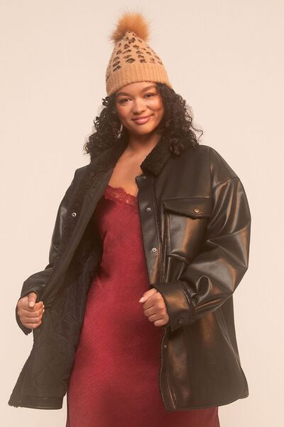 Plus Size Faux Leather Shacket | Forever 21 | Forever 21 (US)