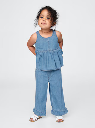 Baby & Toddler Denim Ruffle Outfit Set | Gap (US)
