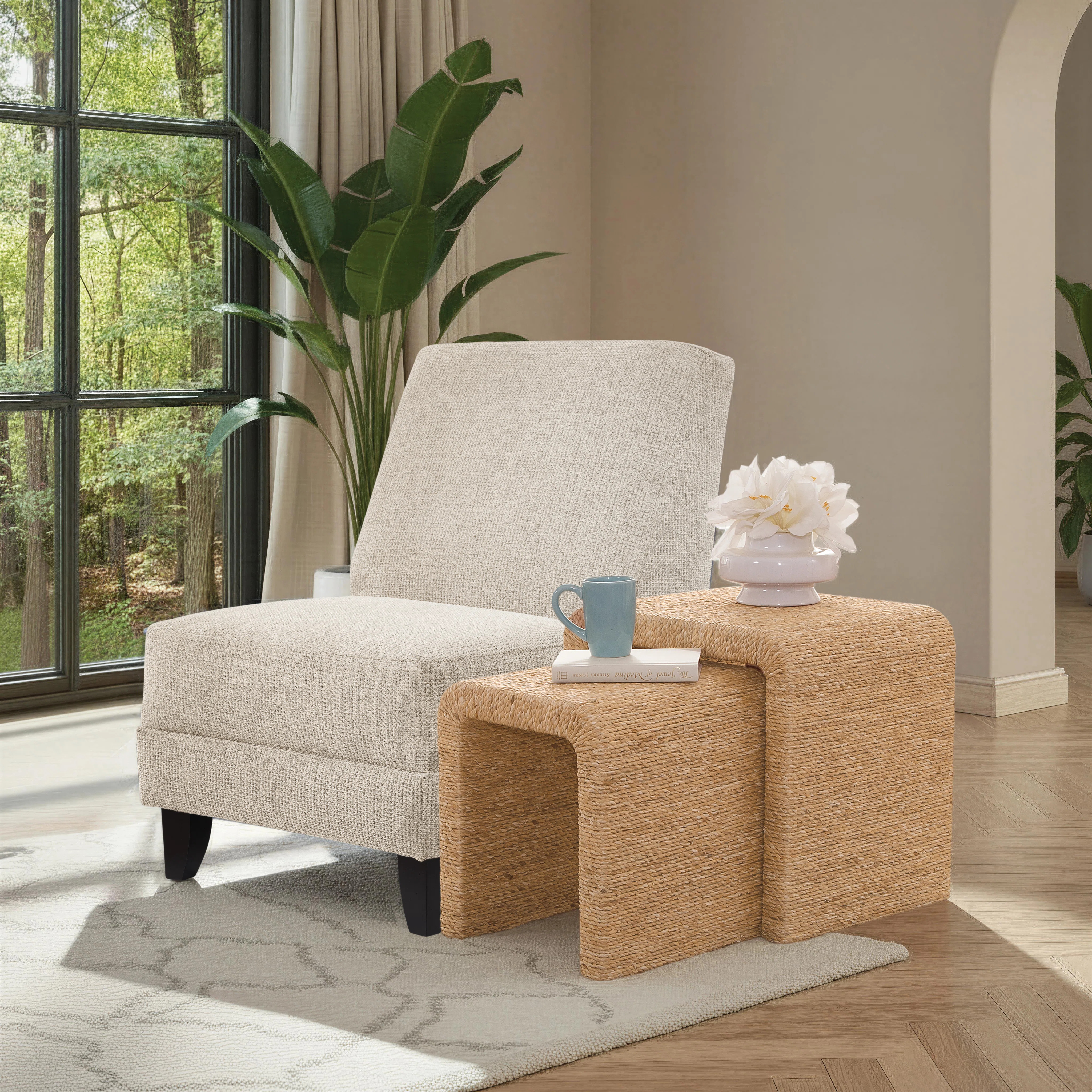 Beachcrest Home™ Colston Seagrass Natural Nesting Tables & Reviews | Wayfair | Wayfair North America